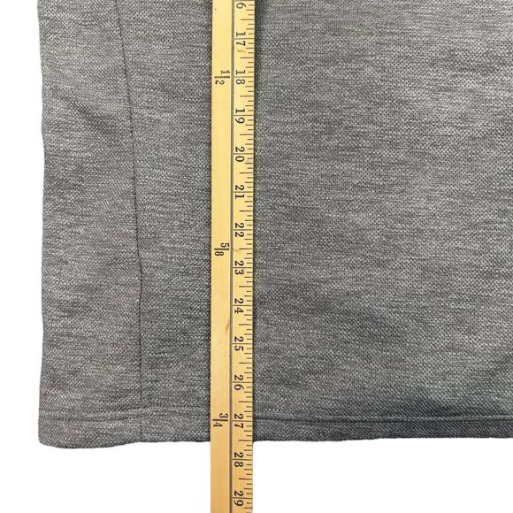 Orvis Sweater Mens Med Performance Pullover Quarter Zip Fleece Gray Pocket - Picture 5 of 10